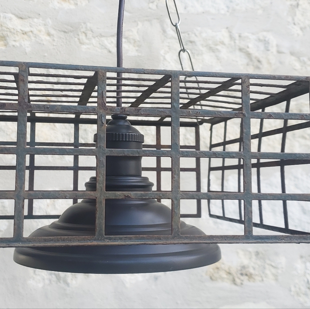 Antique Basket  Pendant light